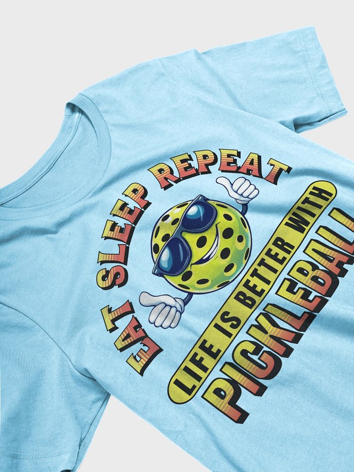 Eat Sleep Repeat Pickleball Thumbs Up Paradise Tee product image (2)