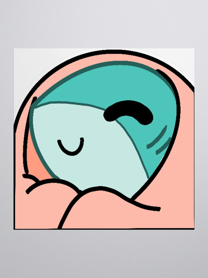 Cozy Shark Sticker product image (1)