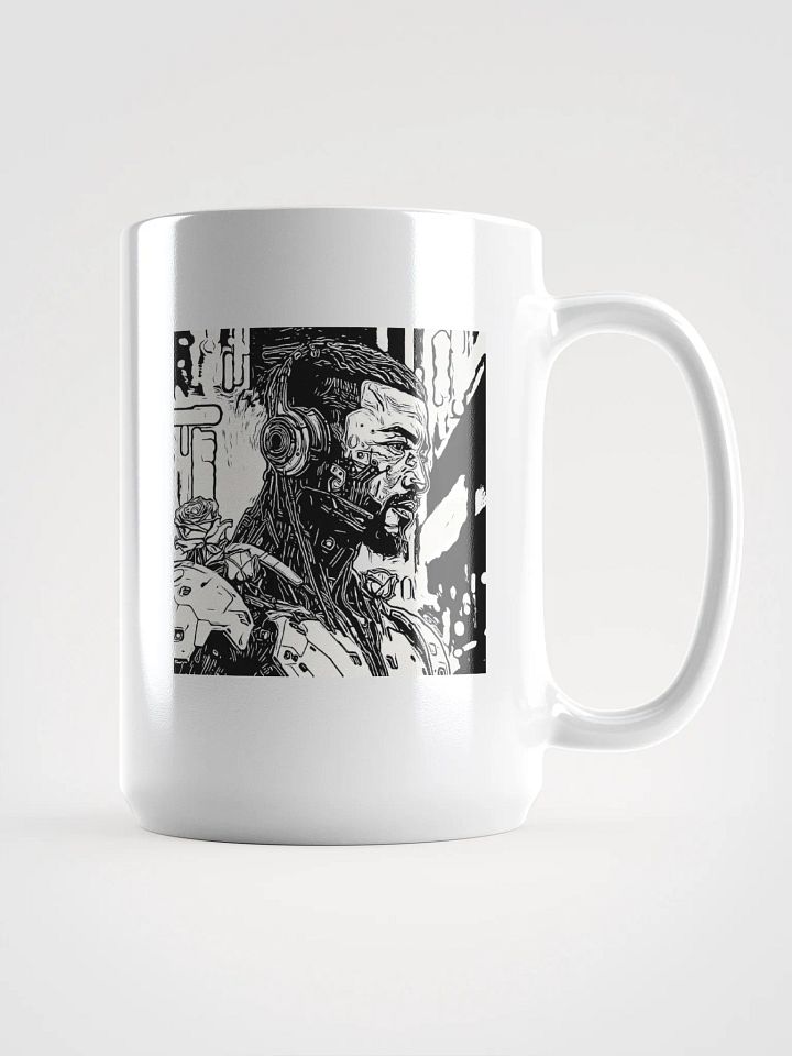 Cyber Serenity Mug - digital art mug product image (1)