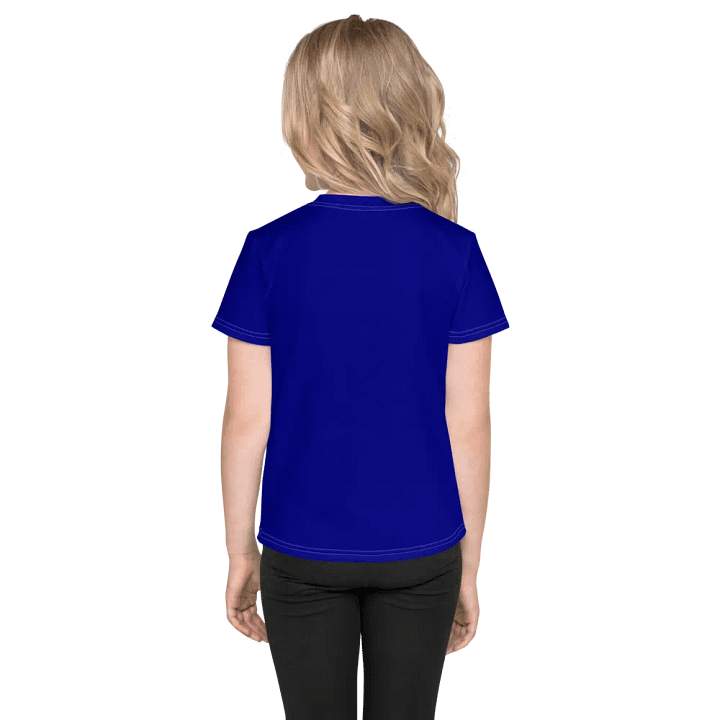 Kids Plain Color Navy Blue T-Shirt product image (2)