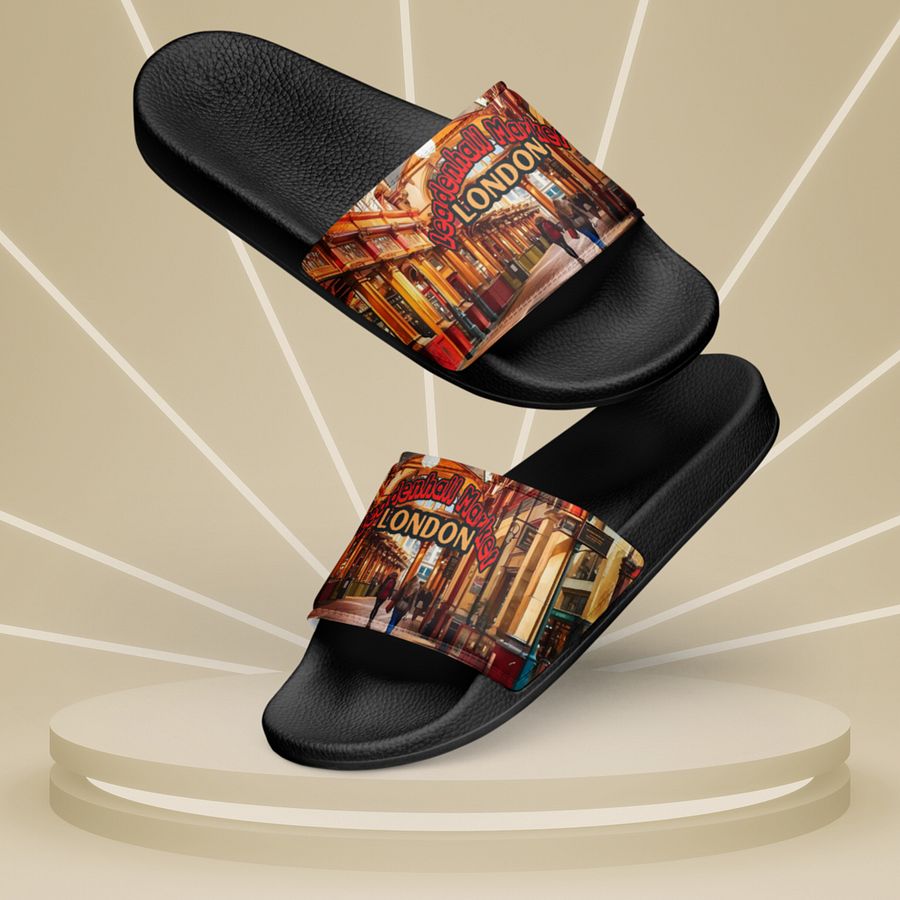 Leadenhall Market London All Over Print Womens Slides product image (6)