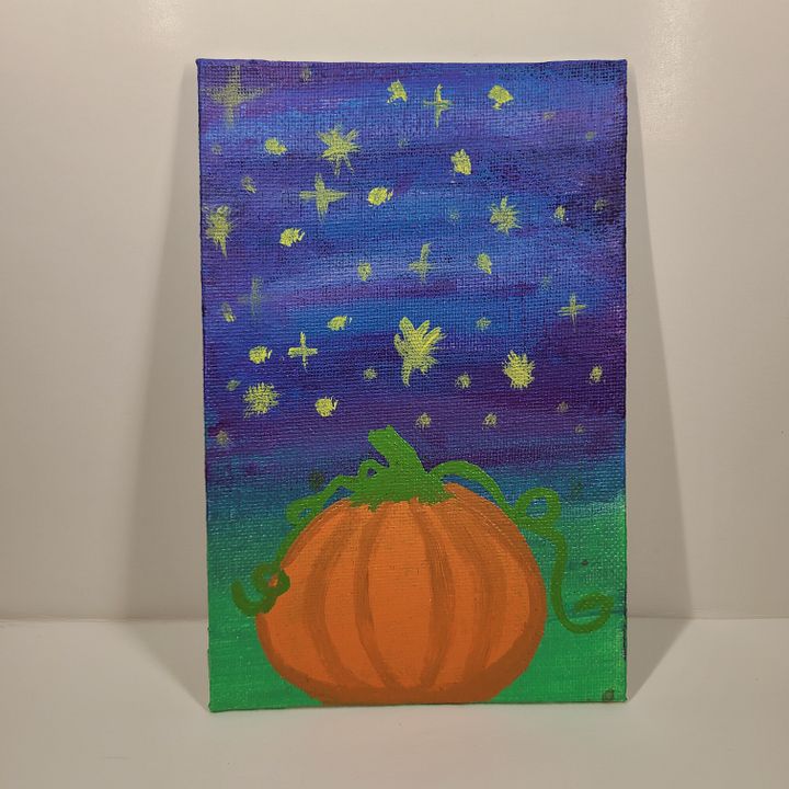12:00 AM 4x6 painting on canvas product image (1)