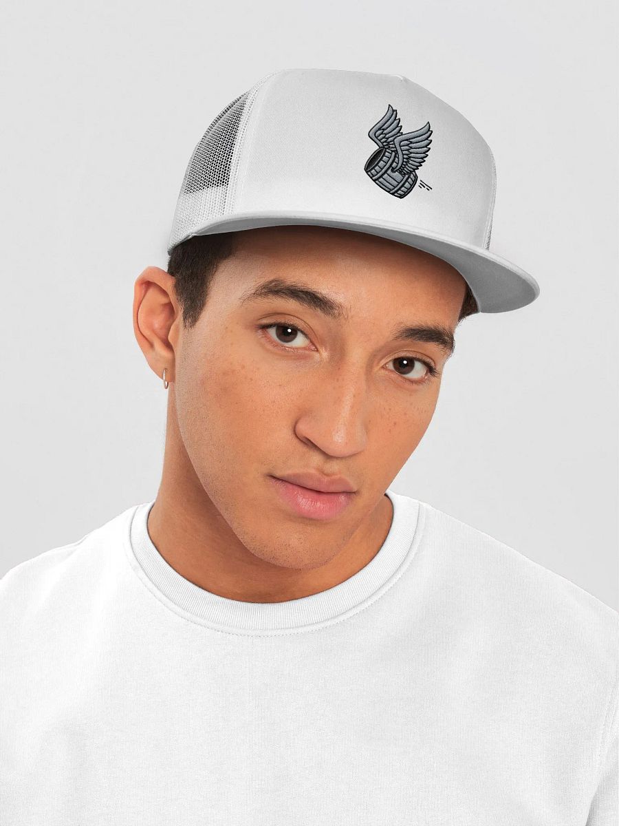 White Trucker Hat product image (5)