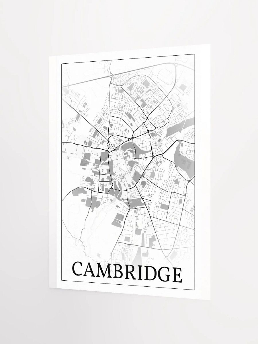 Cambridge, England, city map print product image (7)