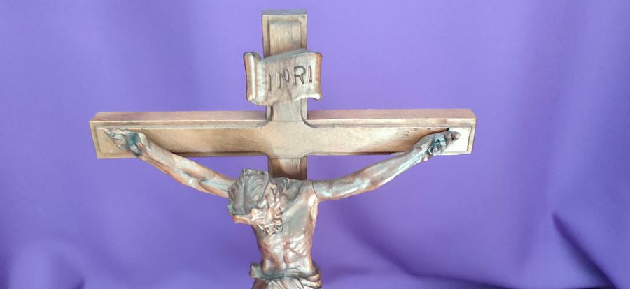 Jesus Cristo na Cruz de pousar, Jesus é crucificado, a última contemplação de Cristo, Mateus 27 product image (5)