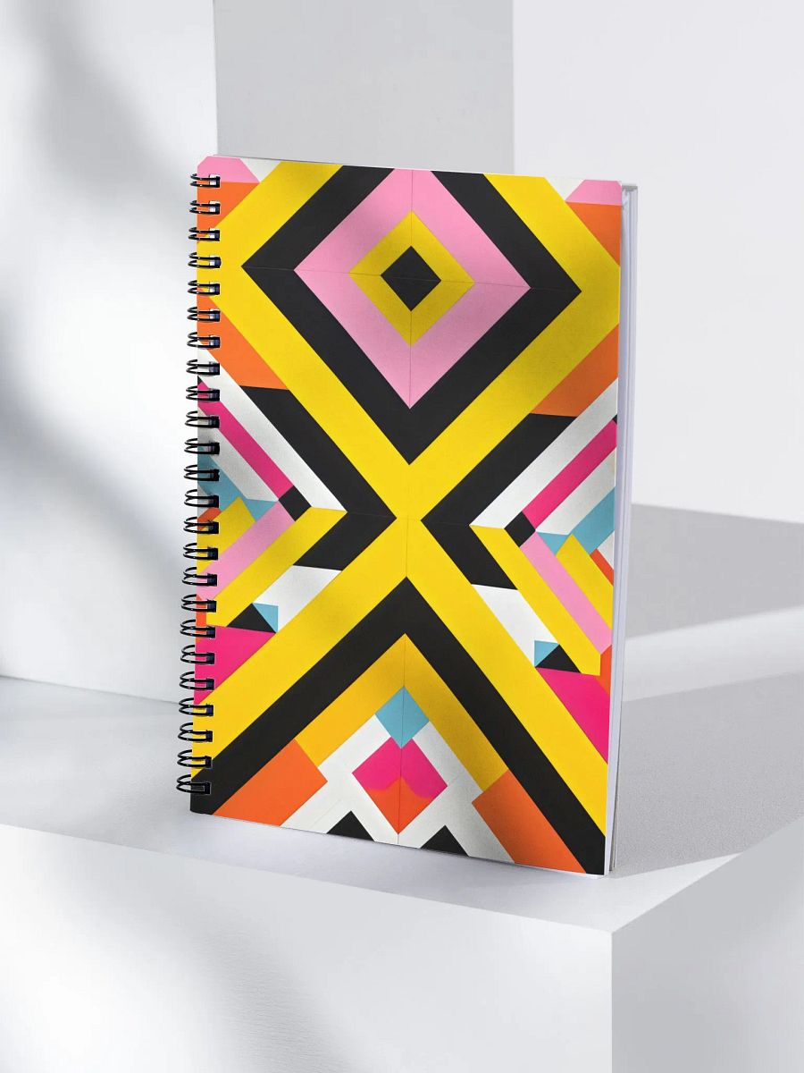 Vibrant Geometric Dreams Spiral Notebook product image (4)