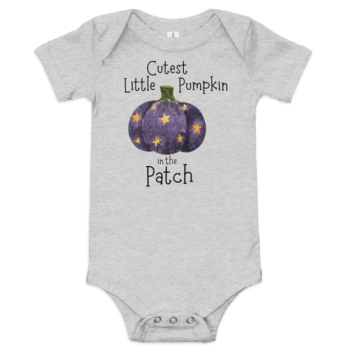 Cutest Pumpkin Halloween Baby Bodysuit product image (1)