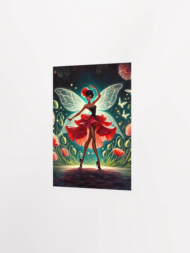 Poppy Fairy Floral Garden Premium Matte Poster product image (7)