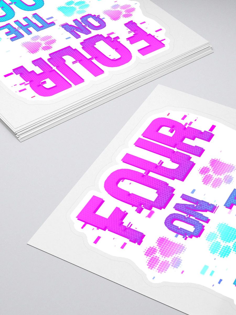Four on the Floor Sticker! product image (4)