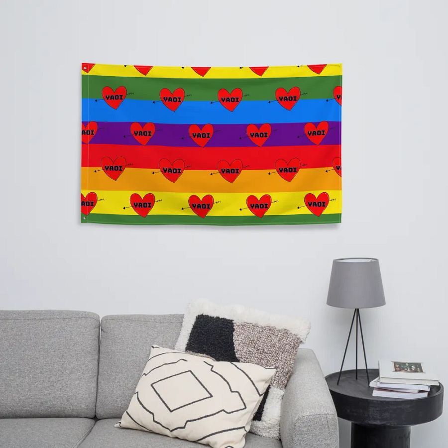 I Love Yaoi Flag product image (8)