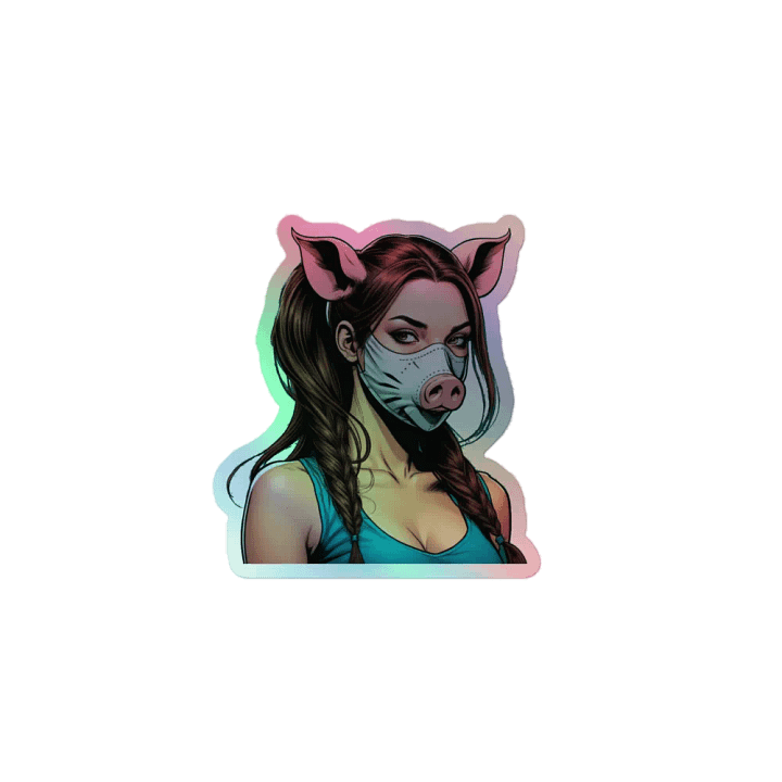 Fear The Pig Holo Sticker product image (1)