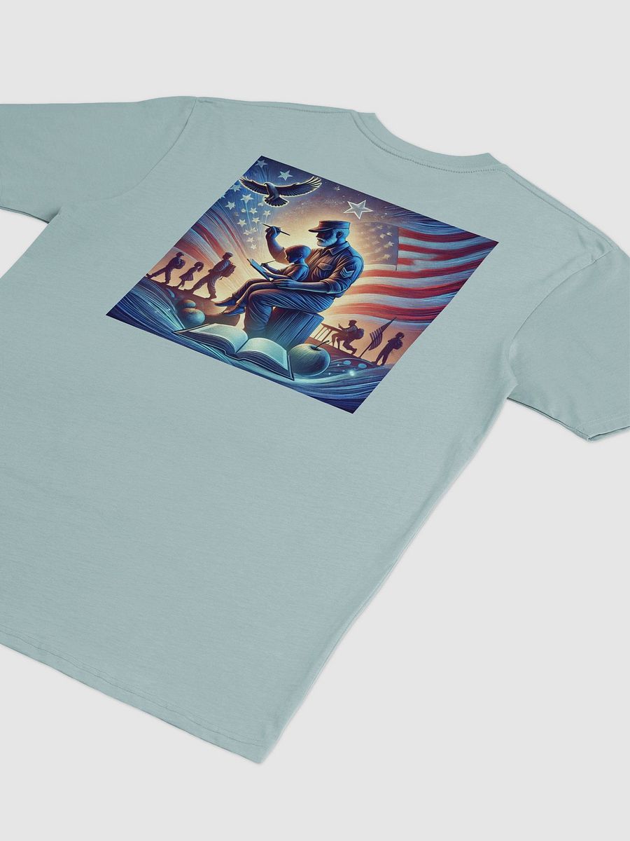 Patriotic Soldier and Child Illustration Tee product image (29)