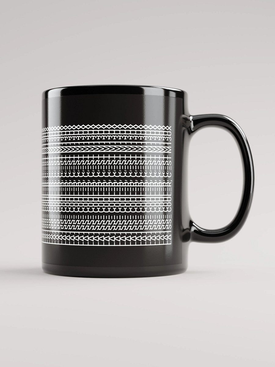 Mug Noir Codé Zen Blanc - Laisse Couler, C'est Mieux - Cadeau élégant product image (1)