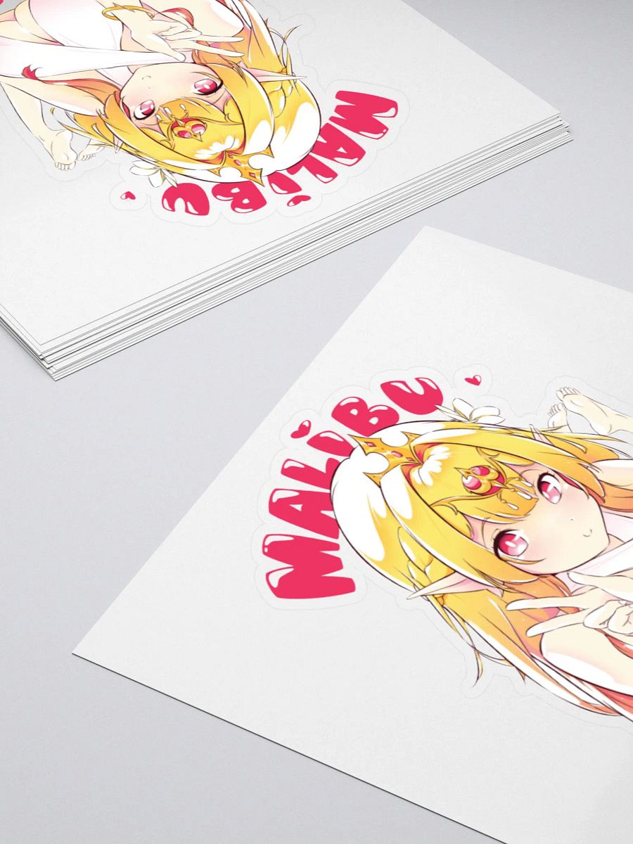 3x3 Malibu Misty Kiss Cut Stickers product image (4)