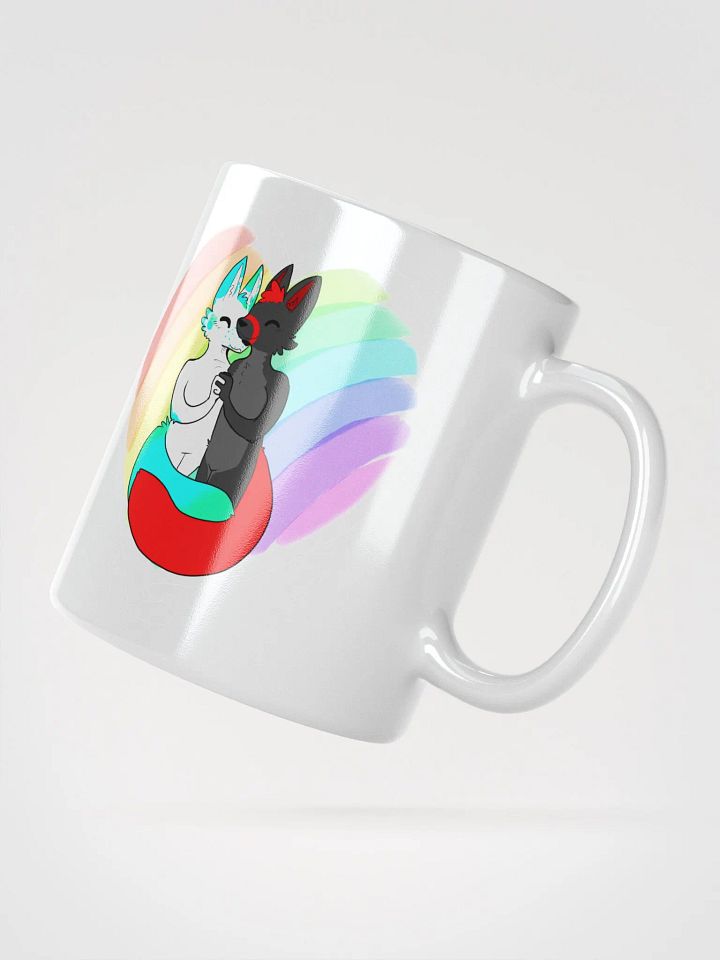 Fisk x Fury Pride White Glossy Mug product image (4)