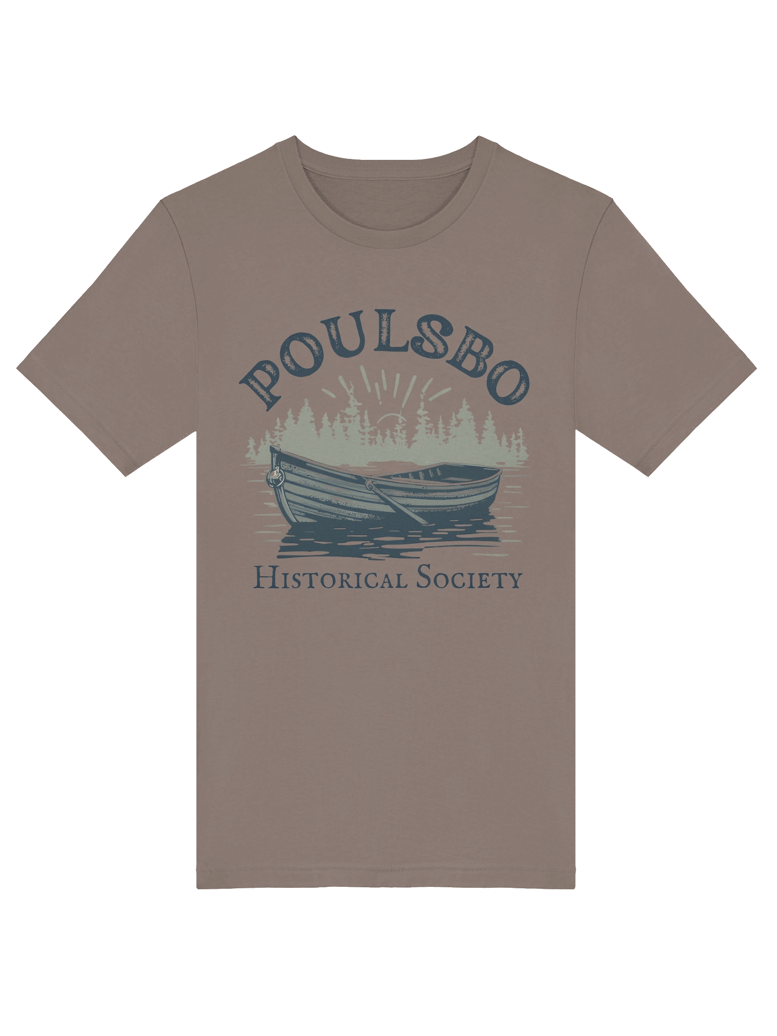 Poulsbo Historical Society Rowboat T-Shirt product image (5)