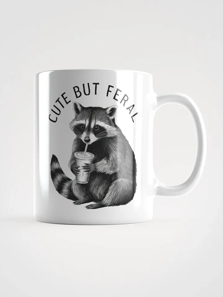 Cute But Feral Raccoon Mug product image (2)