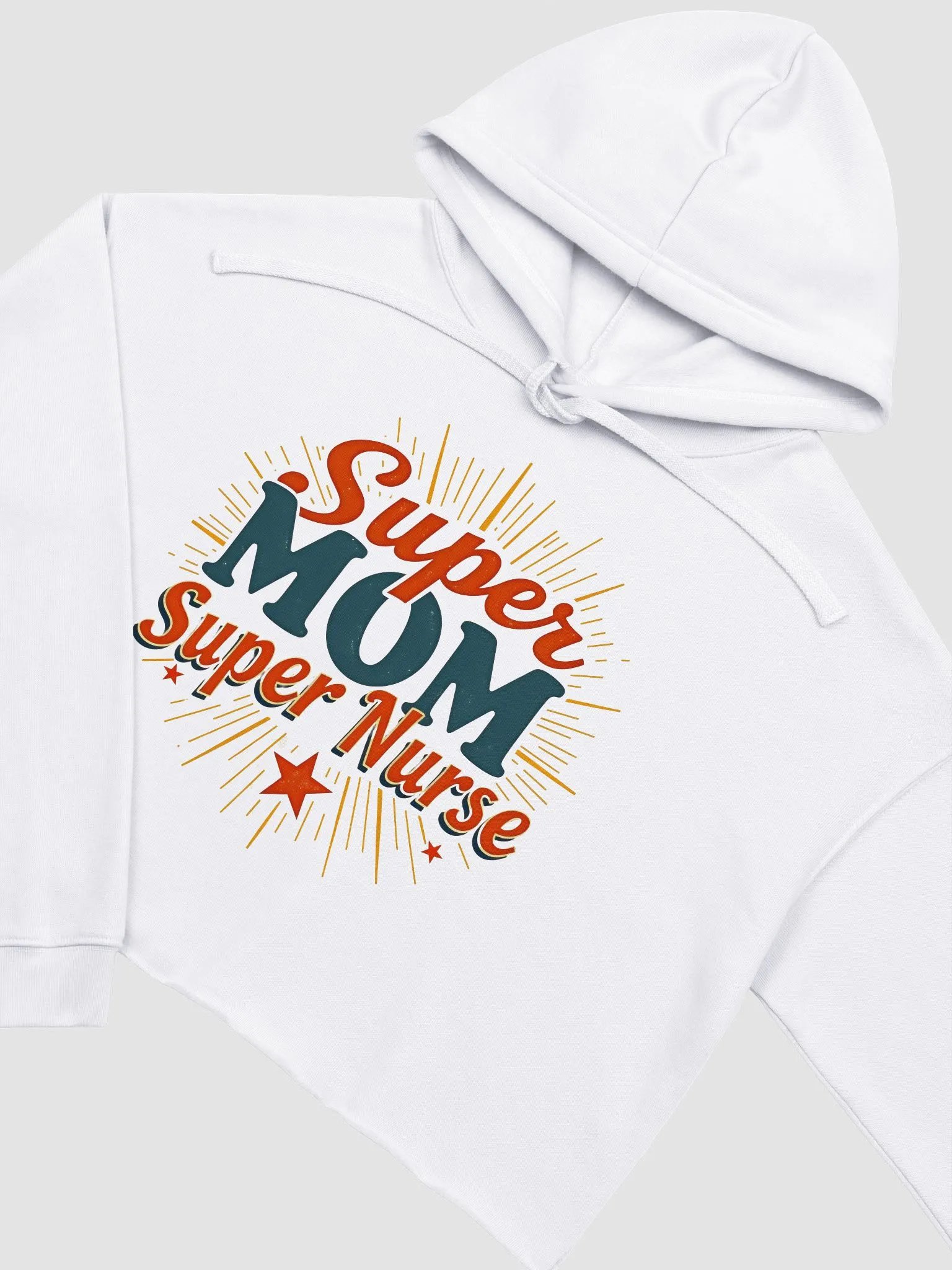 Super Mom , Super Nurse Celebration Crop Hoodie product image (19)