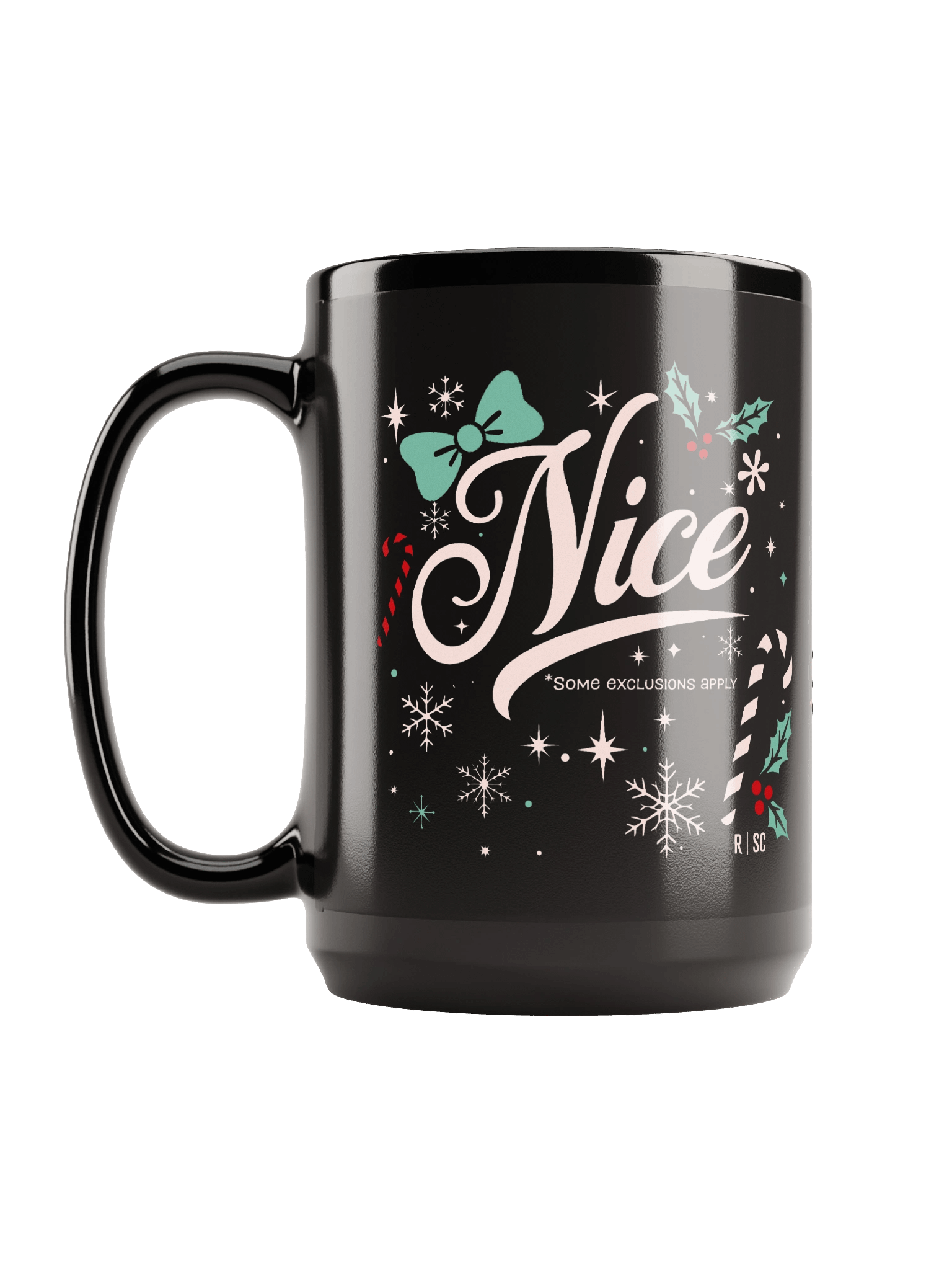 Nice* Black Mug product image (6)