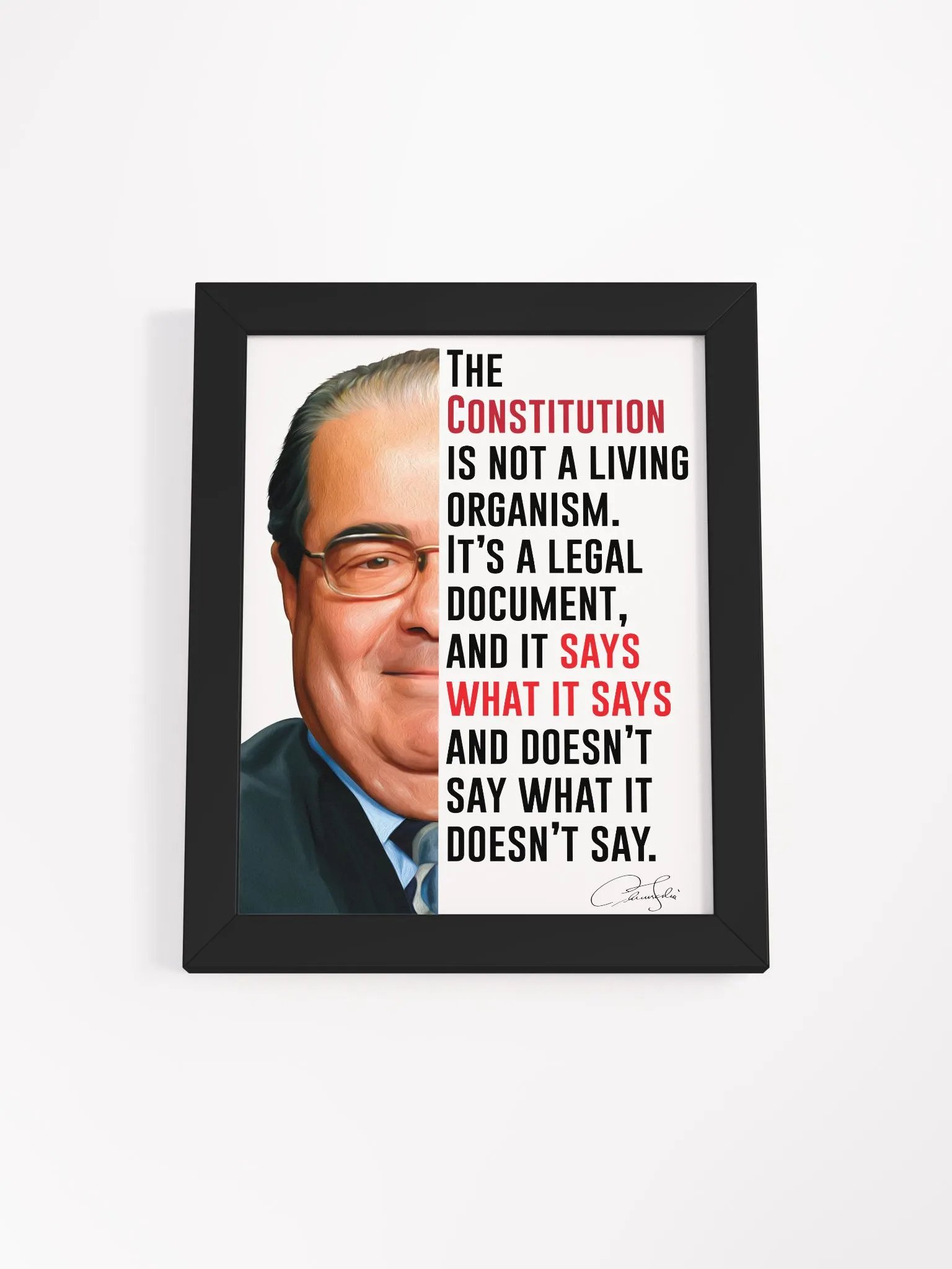 Antonin Scalia Originalist Framed Print product image (1)