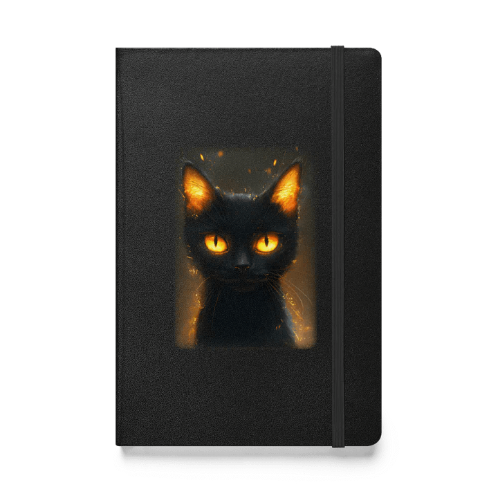 Cat with fire eyes. Hardcover Bound Notebook | JournalBook® product image (1)