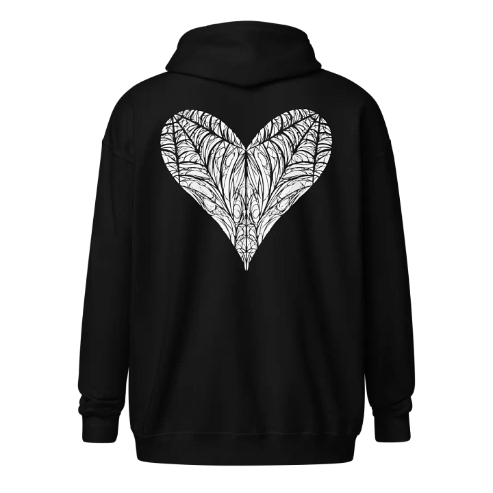 Webbed Heart Unisex Zip Hoodie product image (1)
