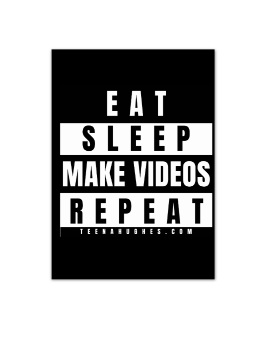 EAT • SLEEP • MAKE VIDEOS • REPEAT • Greeting Card product image (3)
