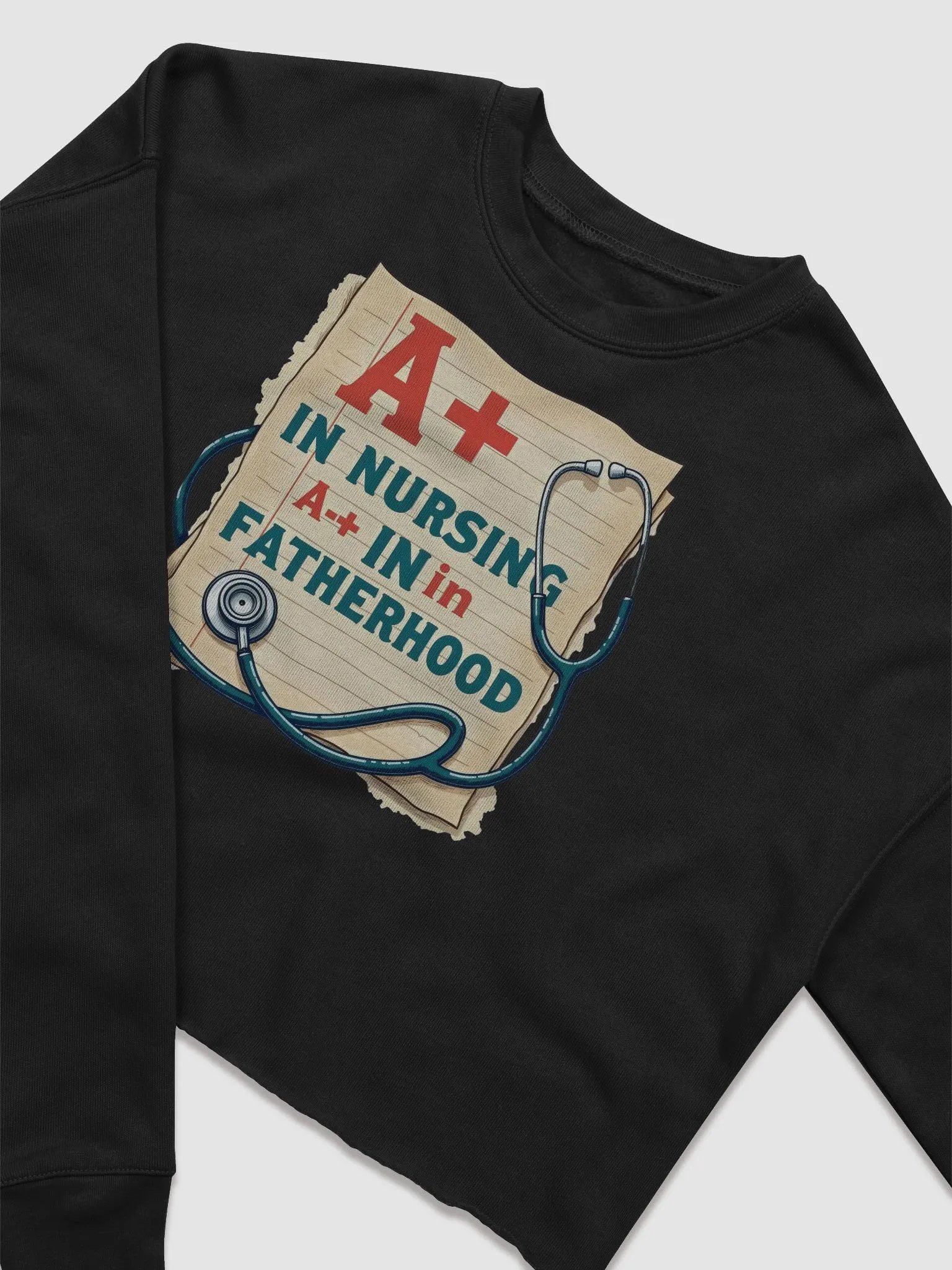 A+ Nursing and Fatherhood Crop Sweatshirt product image (8)
