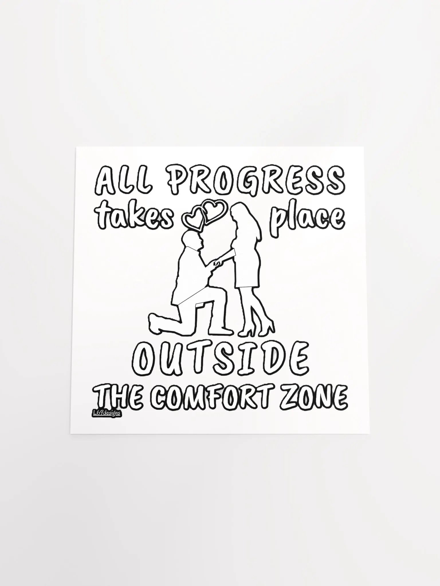 ALL PROGRESS TAKES PLACE OUTSIDE THE COMFORT ZONE product image (17)