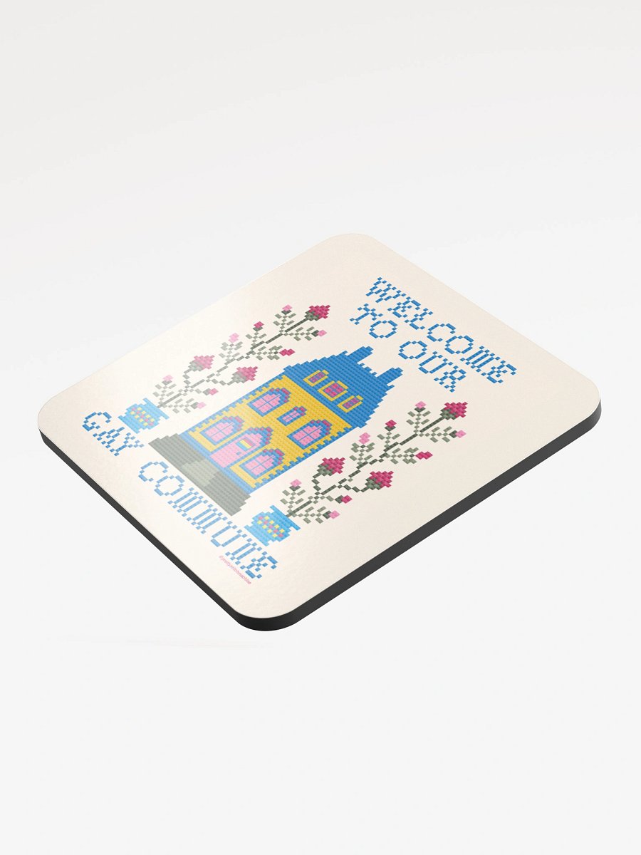 Welcome to Our Gay Commune Coaster - Pan Flag product image (3)