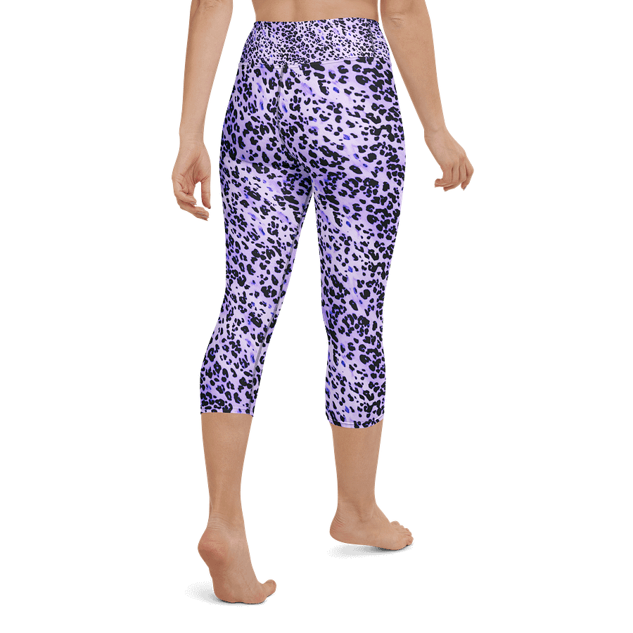 Purple Leopard Skin Capri Leggings product image (3)