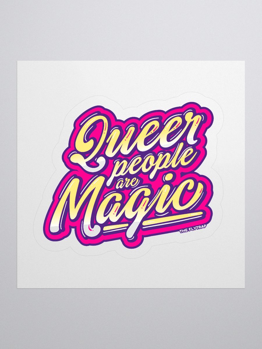 Queer People Are Magic purple sticker product image (1)