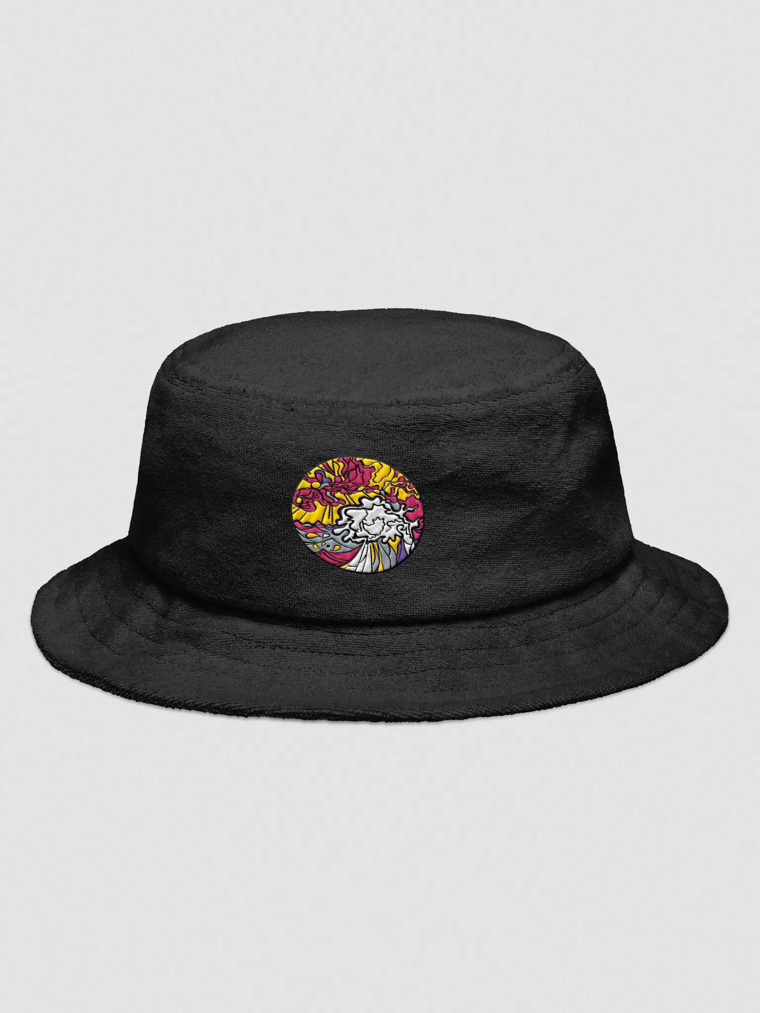 Ripple Effect Terry Bucket Hat - Wave at Sunset product image (3)