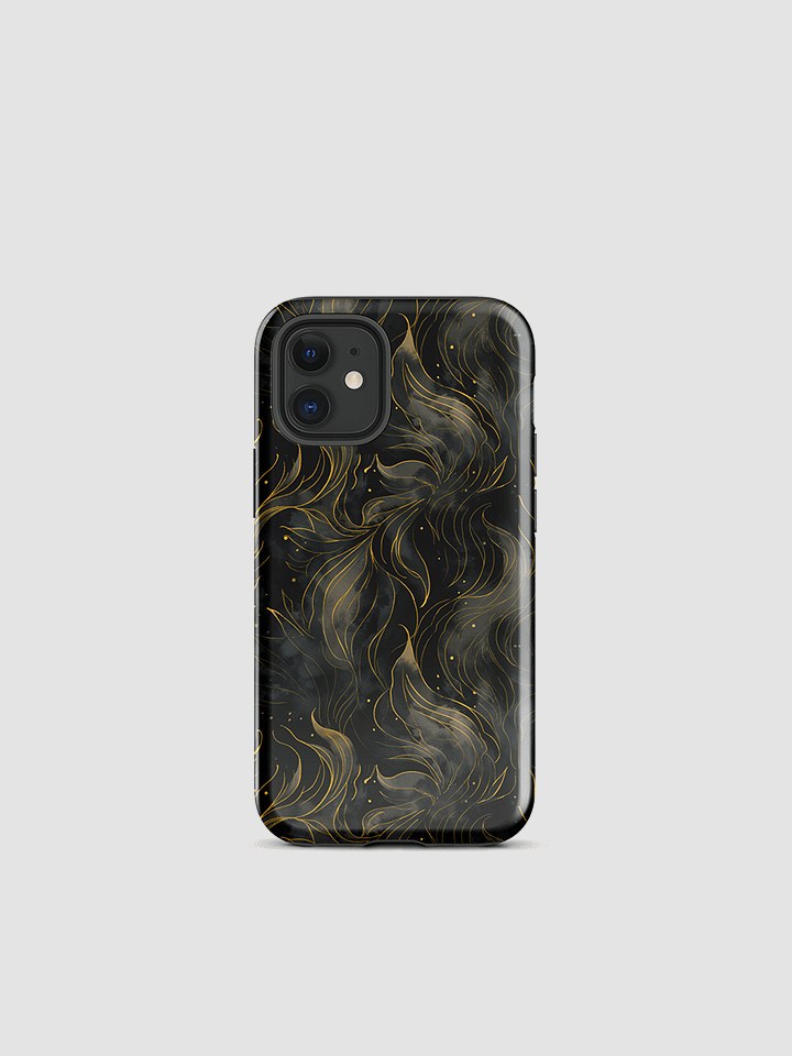 Dark abstract leaves Tough iPhone Case product image (1)