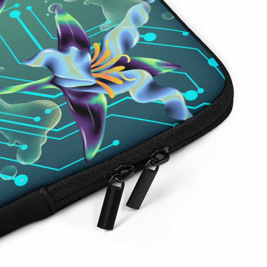 Meta magic teal design laptop cover for the techi men and ladies product image (4)