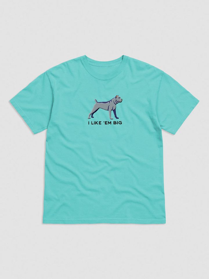 I Like 'Em Big T-Shirt(Embroidered) of a Cane Corso(Blue) product image (25)
