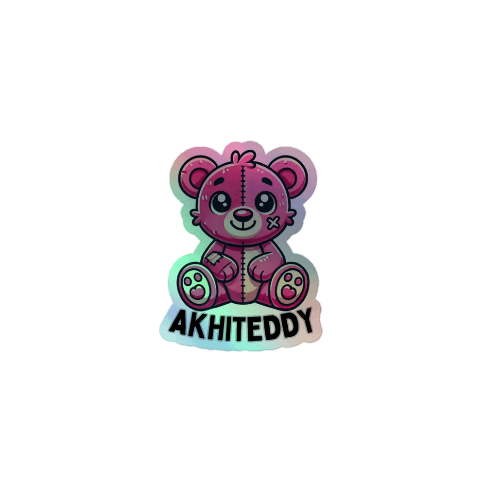 AkhiTeddy Holographic Bear Sticker Set product image (1)