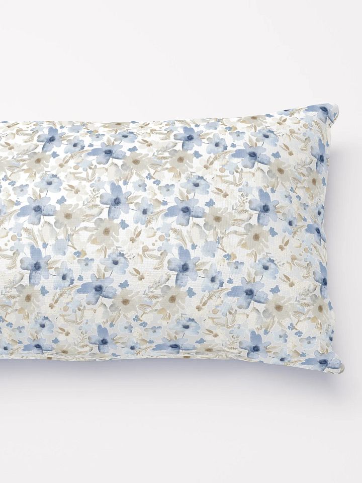 Blue Grey Flowers Basic Pillow product image (4)