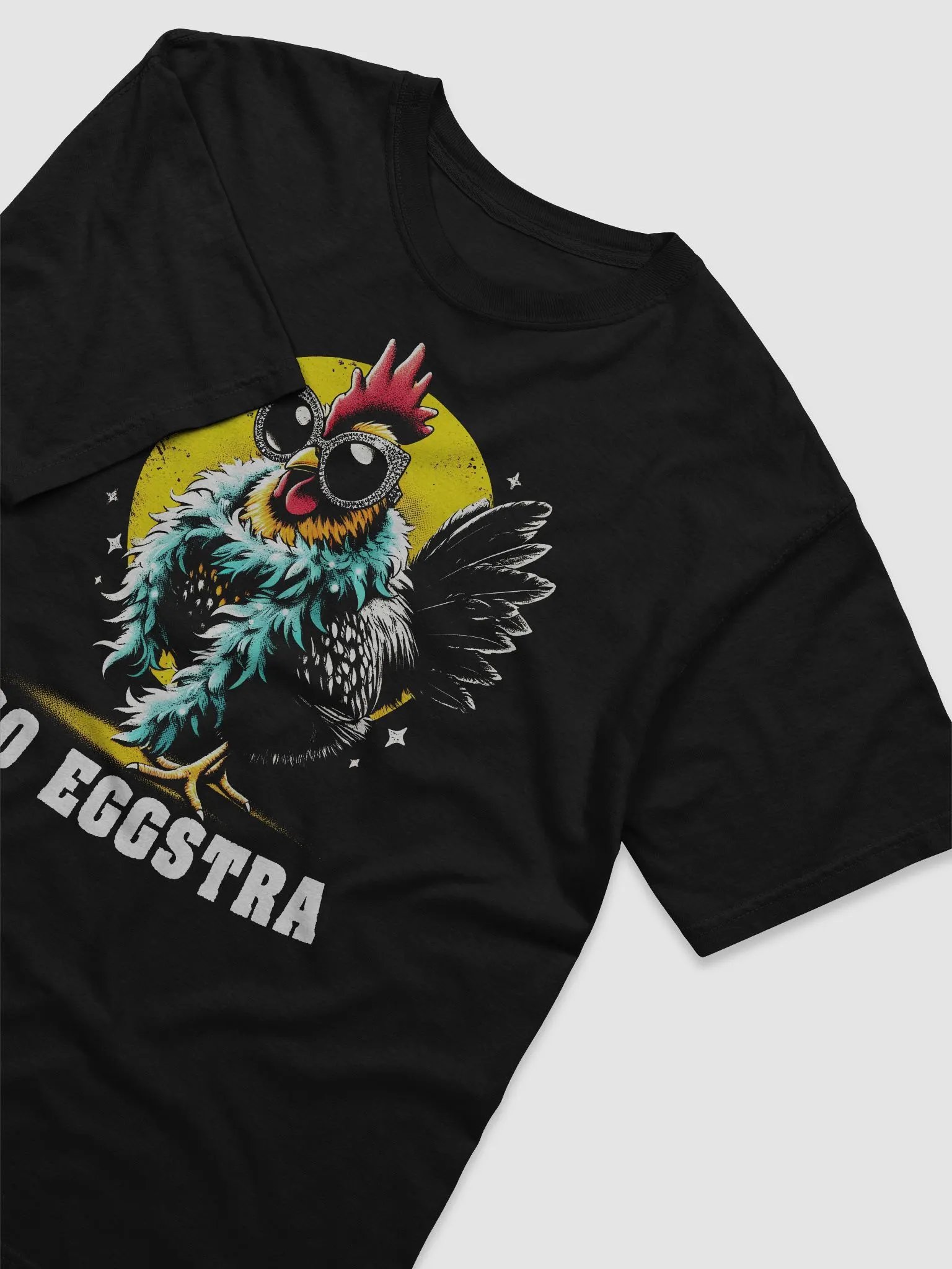 Whimsical Chicken Sunglasses T-Shirt product image (2)
