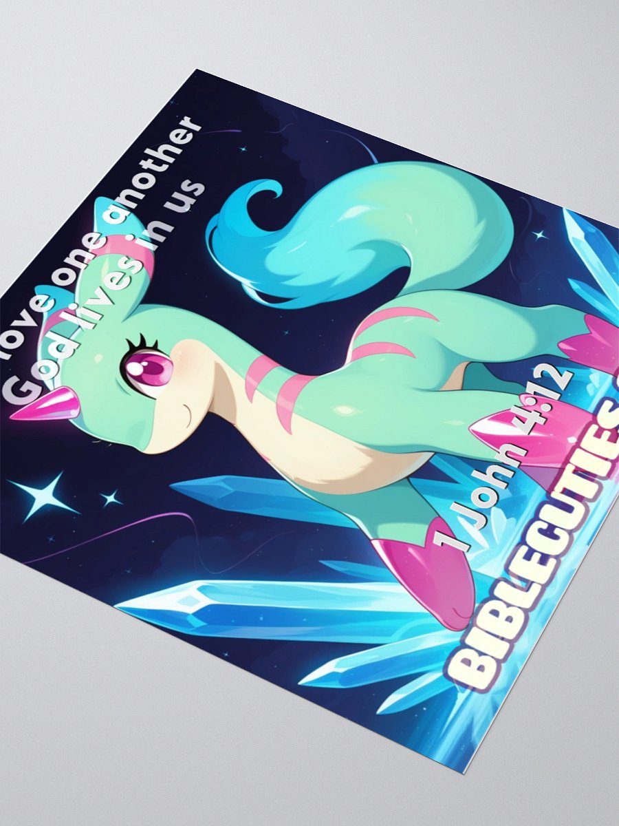 Bible Cuties Isabelle - If we love one another God lives in us Sticker product image (5)