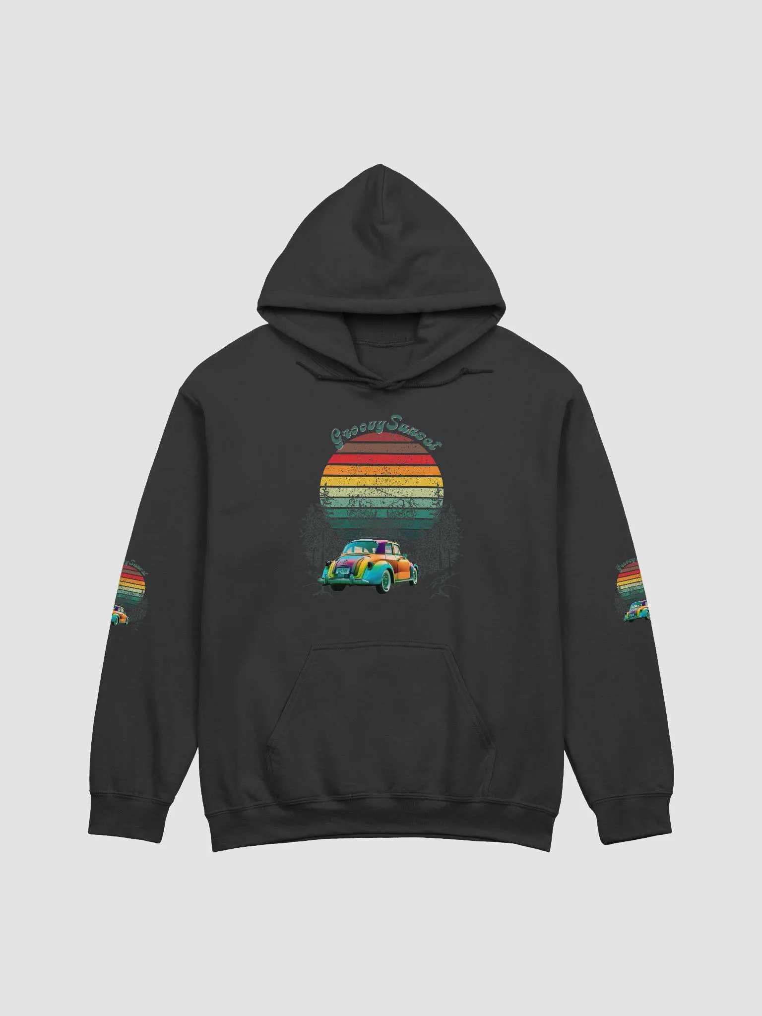 Retro Sunset Beetle Hoodie product image (1)