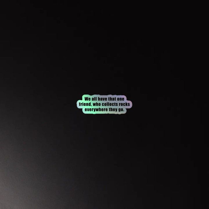 Rock Collector Holographic Sticker product image (2)