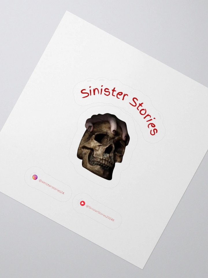 Sinister Skull Grip Sticker – Limited Edition Horror Decal product image (7)