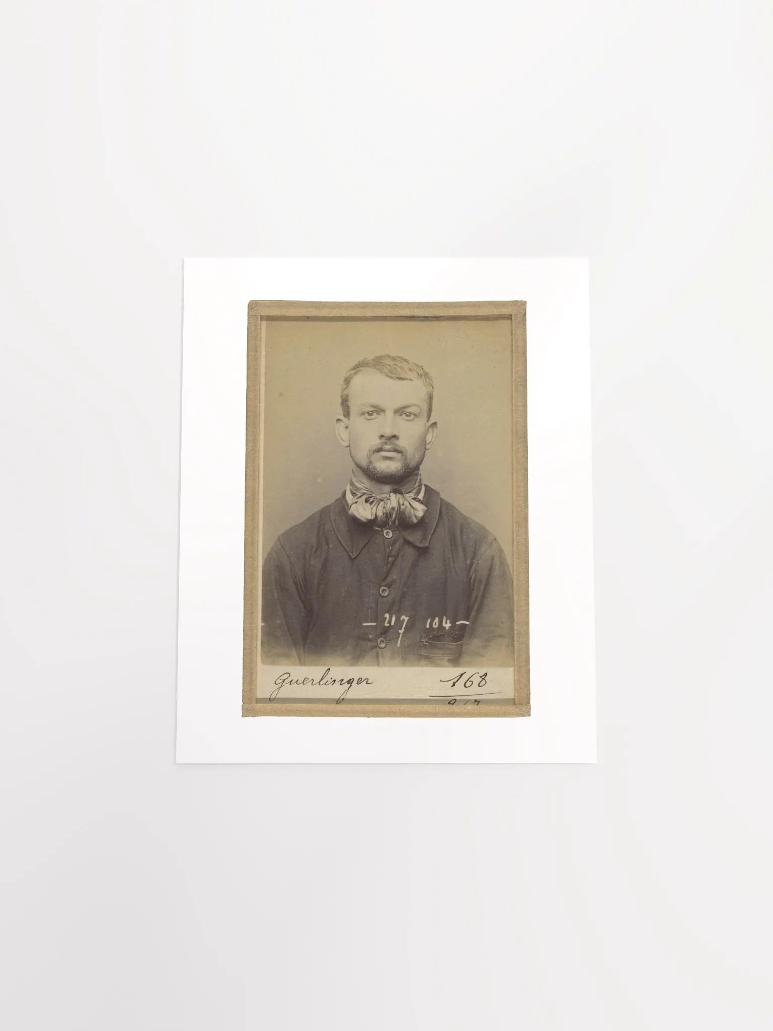Pierre Guerlinger Mugshot By Alphonse Bertillon (1894) - Print product image (4)