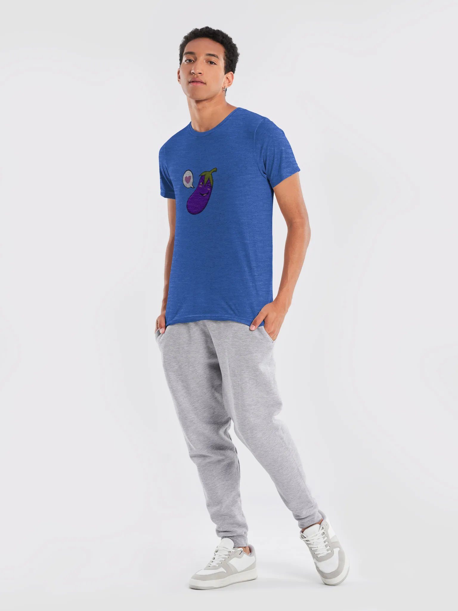 Eggplant Triblend Short Sleeve T-Shirt product image (9)