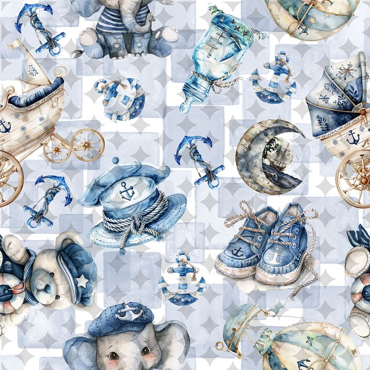 Anchors Away Seamless Pattern product image (1)