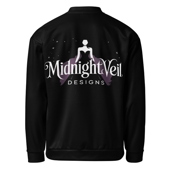 Midnight Veil Designs Gothic Black Bomber Jacket product image (2)