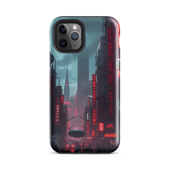 Crimson Metropolis - iPhone Tough Case product image (2)