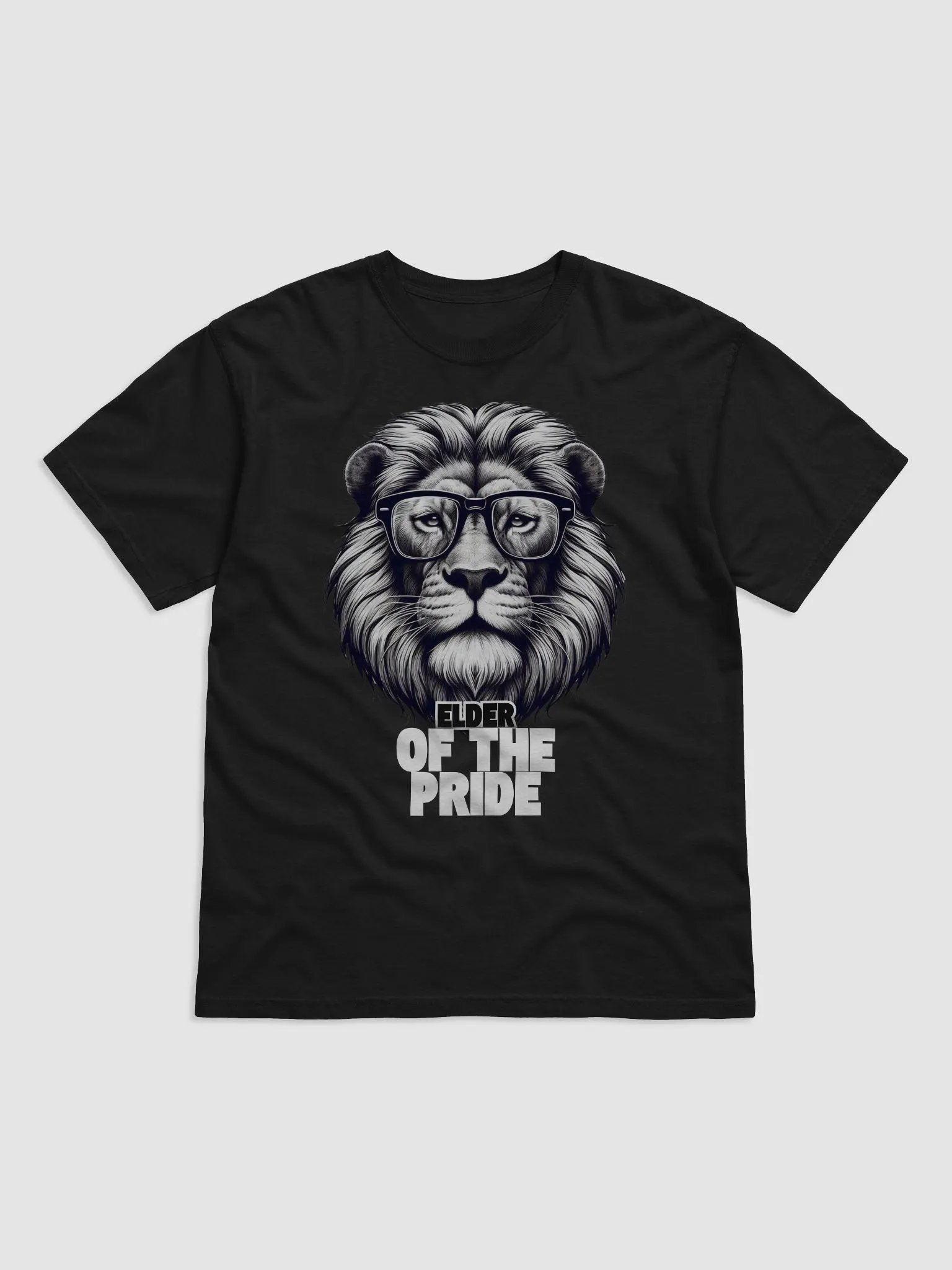 Elder of the Pride Lion Glasses Tee product image (1)
