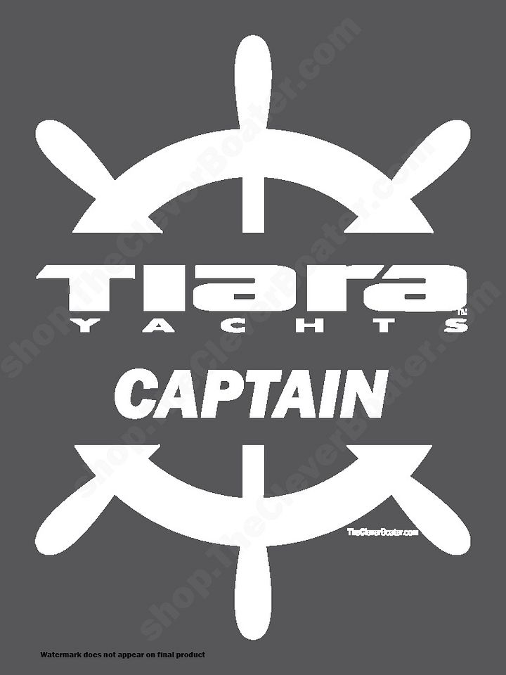 Tiara Yachts Captain - T-Shirt - Dark Shirt w/White Logo product image (2)